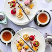 A modern high tea featuring sweet and savoury finger food