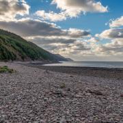 A view from the pebble beach in Porlock Weir