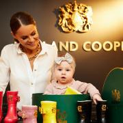 Jade Holland Cooper with daughter Saphaïa at the Holland Cooper Boutique