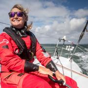 Poole-based sailor Pip Hare sailing Medallia in the Vendee Globe round the world race