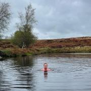 Peter takes to the Derbyshire Moors' cold waters