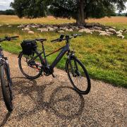 Out and about on an e-bike