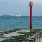Cruise ships at Weymouth Bay