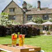 The summer terrace at The Peacock at Rowsley is the perfect place to spend an afternoon