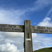 The South West Coast Path is well signposted. Photo: Becky Dickinson