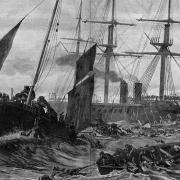 German warship the SMS Grosser Kurfurst sunk In the spring of 1878 after a collision in the Straits of Dover