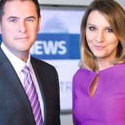 Westcountry News presenters Ian Axton and Kylie Pentelow