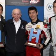 l-r: Ben Barnicoat, John Surtees, Jack Aitken and Ross Gunn