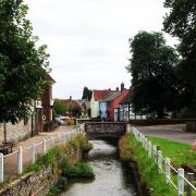 The River Meon runs through the charming village of East Meon in Hampshire