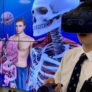 A VR classroom offers pupils new and exciting ways to learn. Picture: The Leys School