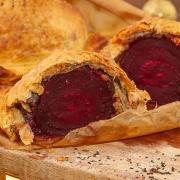 The beet wellington is suitable for vegans. PHOTO: Dorset Food and Drink photographer ( Richard Budd)