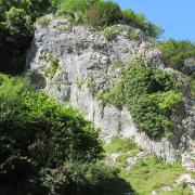 The ‘Rock of Ages’ in Burrington Combe which, allegedly, inspired the hymn. PHOTO: Simone Stanbrook-Byrne