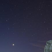 A dark night sky over Bodmin Moor by John Peters