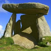 Trethevy Quoit is a well-preserved megalithic tomb that lies between St Cleer and Darite
