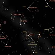 August star chart by Alan Jefferis