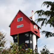 The House in the Clouds at Thorpeness was once a water tower disguised as a house. Now it's a holiday home. Image:  Tim Denny