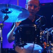 Blur drummer Dave Rowntree playing with the band during a concert in Italy in July 2013. Picture: Wikimedia