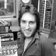 Johnnie Walker presenting his show on BBC Radio 1 in January 1975