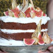 Spiced Golden Candied Pear Cake by the Boho Baker