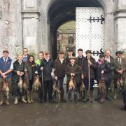 Pupils from the Countryside Management Course with the days bag