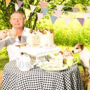Martin enjoys afternoon tea with some of his animal family