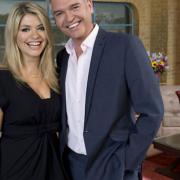 Holly Willoughby and Phillip Schofield on the This Morning set (Jay Rowden/ITV/PA)