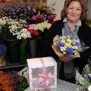 Edelweiss florists in Stowmarket prepares for Mothers Day. Isabel Wilton.