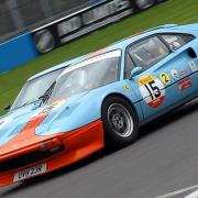 David Tomlin (Ferrari 308, near) won his race-long duel with Oliver Ford’s Lotus Europa