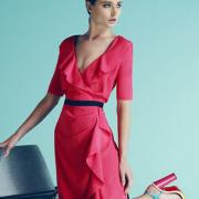 Ideal for a summer occasion, a floaty Havren wrap dress in a vibrant colour, available from Banjo, Victoria Square, Ashbourne