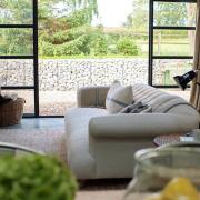A linen sofa to lounge on, a meadow on your doorstep - The Grey Shed near Crayke