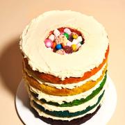 Kim-Joys Orange and amaretto rainbow cake