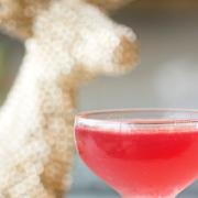 A Chrismopolitan cocktail