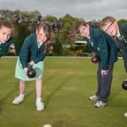 Having a ball - members of Richmond House School's new bowling club