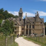Approaching Woodchester Mansion