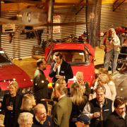 Wine and canapes event at The Cotswold Motor Hub, near Bibury