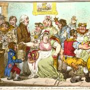 James Gillray’s nightmarish (or humorous depending on your point of view) 1802 caricature of Jenner vaccinating patients with cowpox who ignorantly assumed that they would grow bovine-like appendages. It seems there were vaccine sceptics then as now