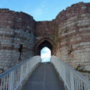 The entrance to Beeston Castle, inviting visitors to witness Cheshire history
