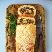 Mrs Portly's Butternut and Chard Roulade