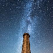 Milky Way over the Hardy Monument at Black Down, a stargazing hotspot in Dorset