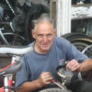 Gordy is in his eighties and still fixing bikes