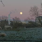 Moonrise over Alderley Park