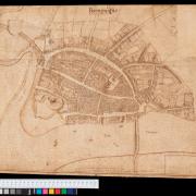 Richard Newcourt's map of Barnstaple