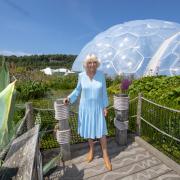 The Duchess of Cornwall attending a celebration for the tenth anniversary of The Big Lunch initiative at the Eden Project
