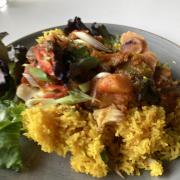 Goan spiced pollack curry at the Modern Life Cafe.