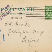 A postcard thought to be the first-ever reference to the sinking of the Titanic is being sold at auction and is expected to fetch between £2,000 and £3,000