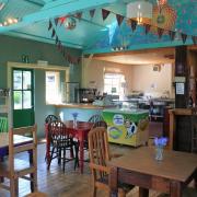 The cafe is bright and welcoming. Photo: Yarde Orchard Cafe