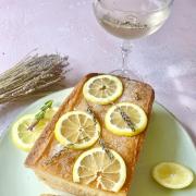 Lemon and Lavender Drizzle Cake by  Sam Hall-Digweed at Roskorwell Farm Image: