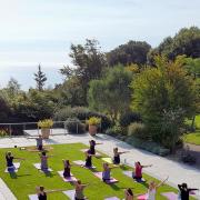 Yoga session at Fermain Valley Hotel