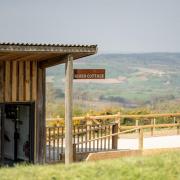 The kitchen and store sits on top of the hill, with views of the East Devon countryside. Photo: Matt Austin