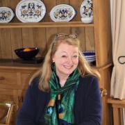Amanda Craig in her Devon home